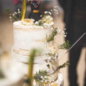 Mariage nude cake chalet de l'ours naked cake